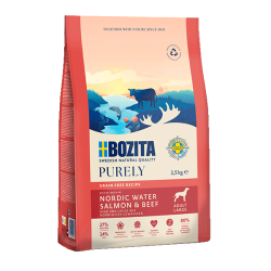 BOZITA Purely Adult Large Salmon & Beef 2,5kg